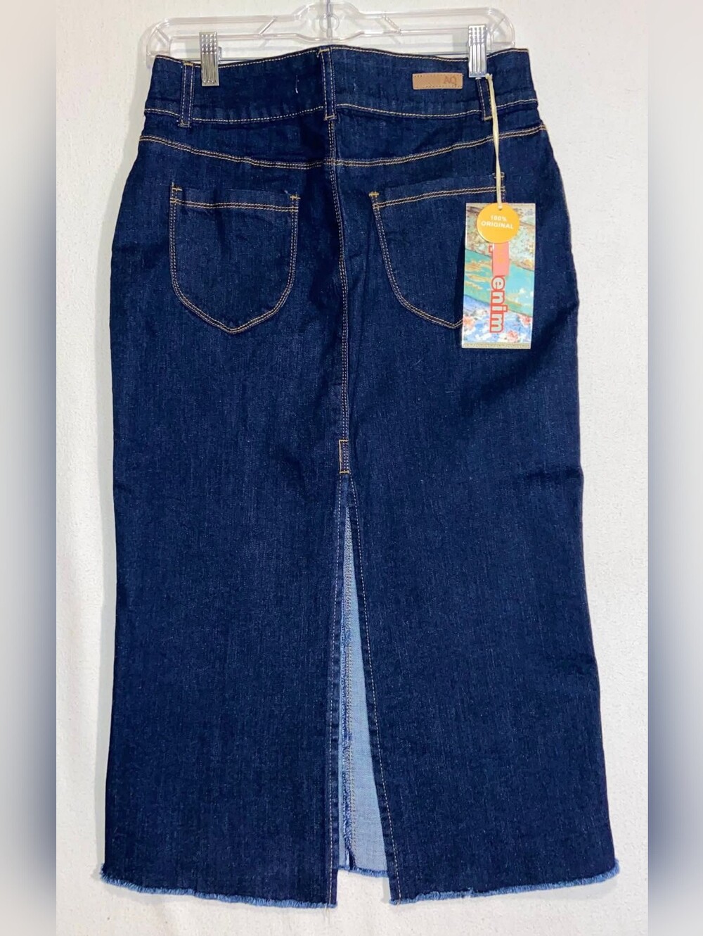 Dark Blue Denim Pencil Skirt - Women Jeans
